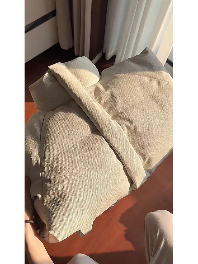 

Thiened Хлопковое мужское зимнее теплое пуховое парусиновое кожаное пальто Bread Sle Coat молодежное свободное длинное пальто с капюшоном све