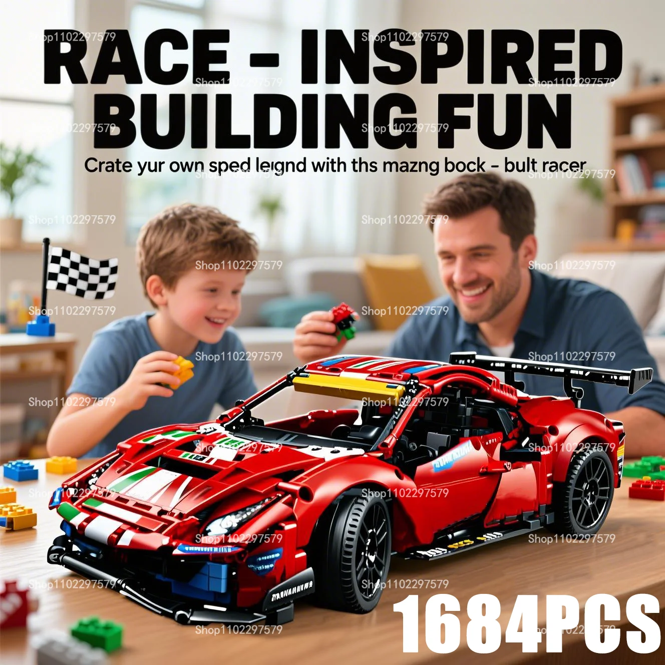 

Новый 1684 шт. технический гоночный автомобиль 488GTE 42125 комплект масштаб 1:8 MOC Коллекционная сборка строительные блоки модель автомобиля подарок на день рождения игрушка