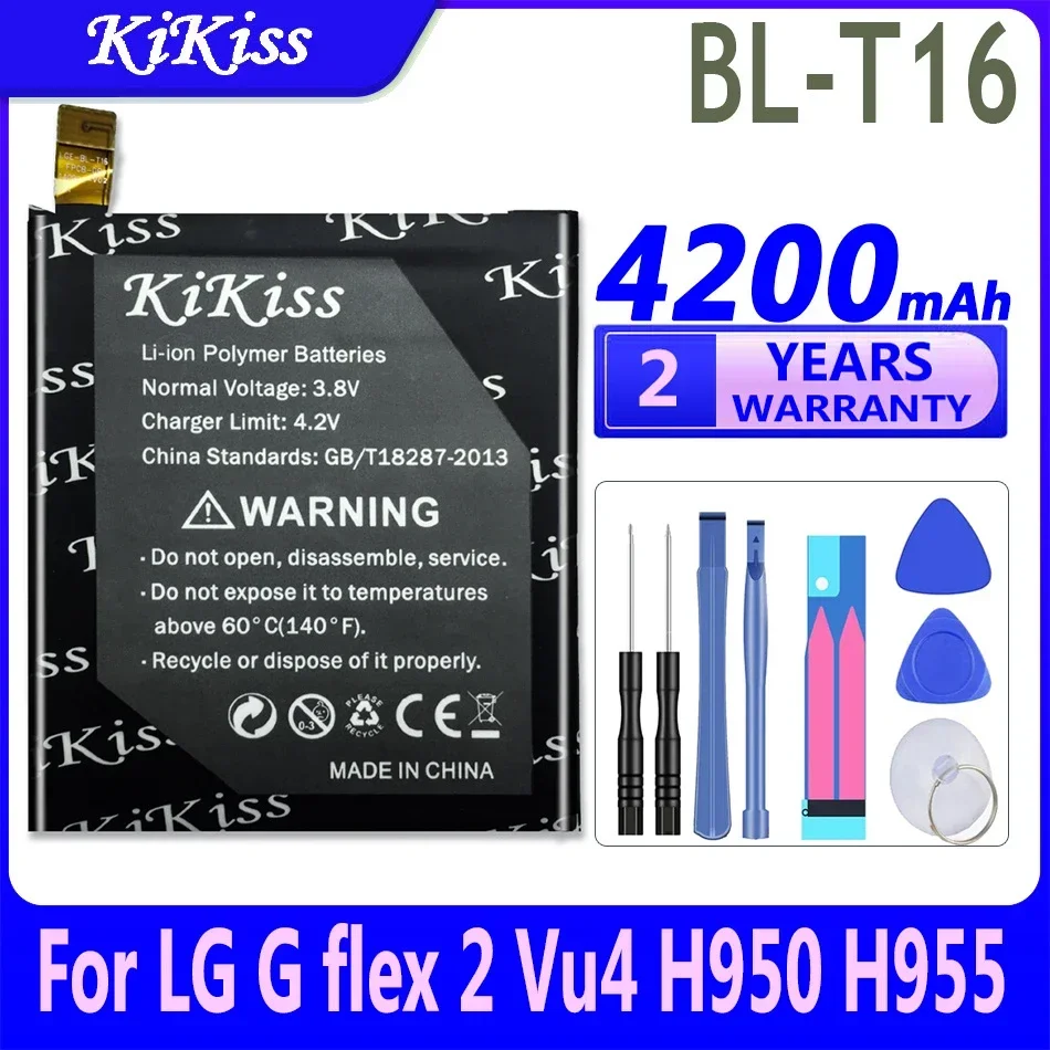 4200 mAh BL-T16 do telefonu komórkowego LG G Flex 2 (Flex2) H950 H955 H959 LS996 US995 BL T16 Bateria o dużej pojemności