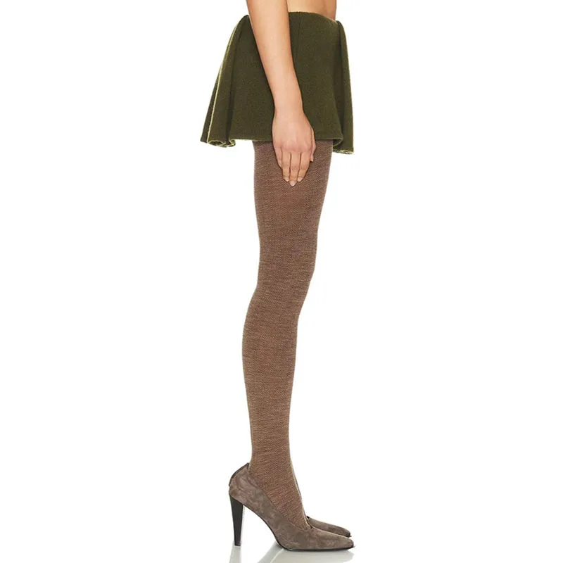 

Женская плиссированная шерстяная юбка в школьном стиле, новый стиль осени/зимы 202, универсальная короткая юбка А-силуэта