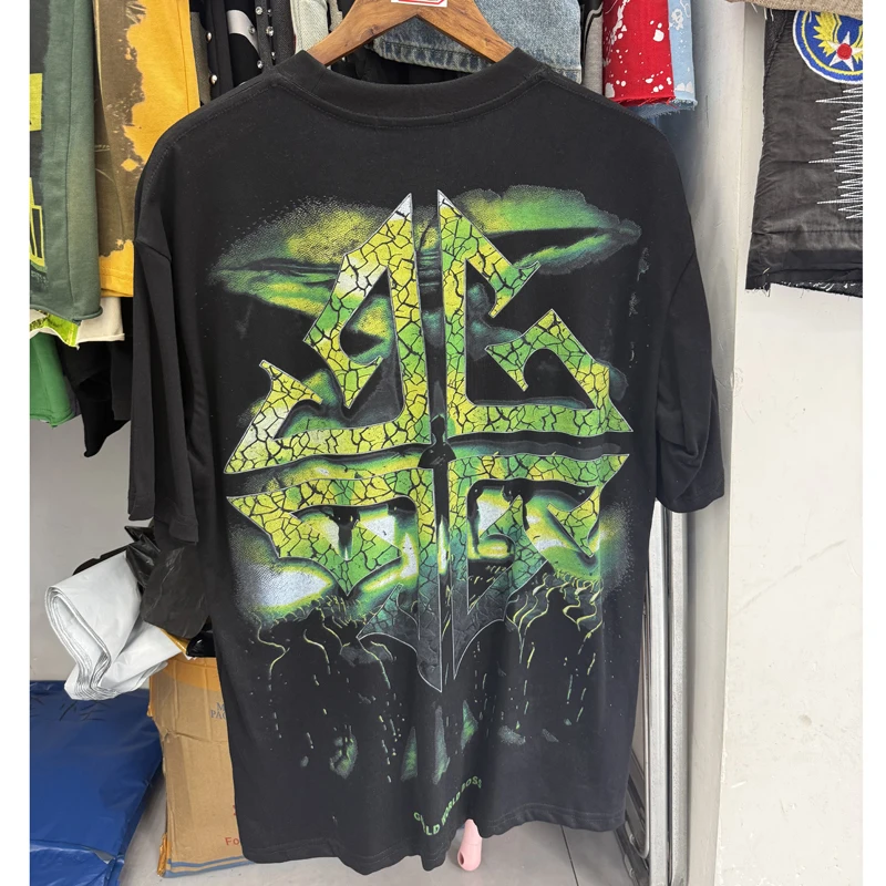 Real Photos GUAPI T-shirt Trend Hip Hop Style Short Sleeve High Quality Letter Print Guapi Top Tee