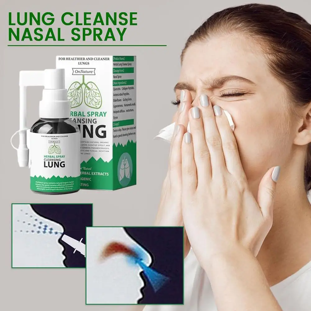 

1/3/5PCS Lung Detox Herbal Cleanser Spray For Smokers Clear Nasal Congestion Anti Snoring Solution Stop Snore Relief Spray