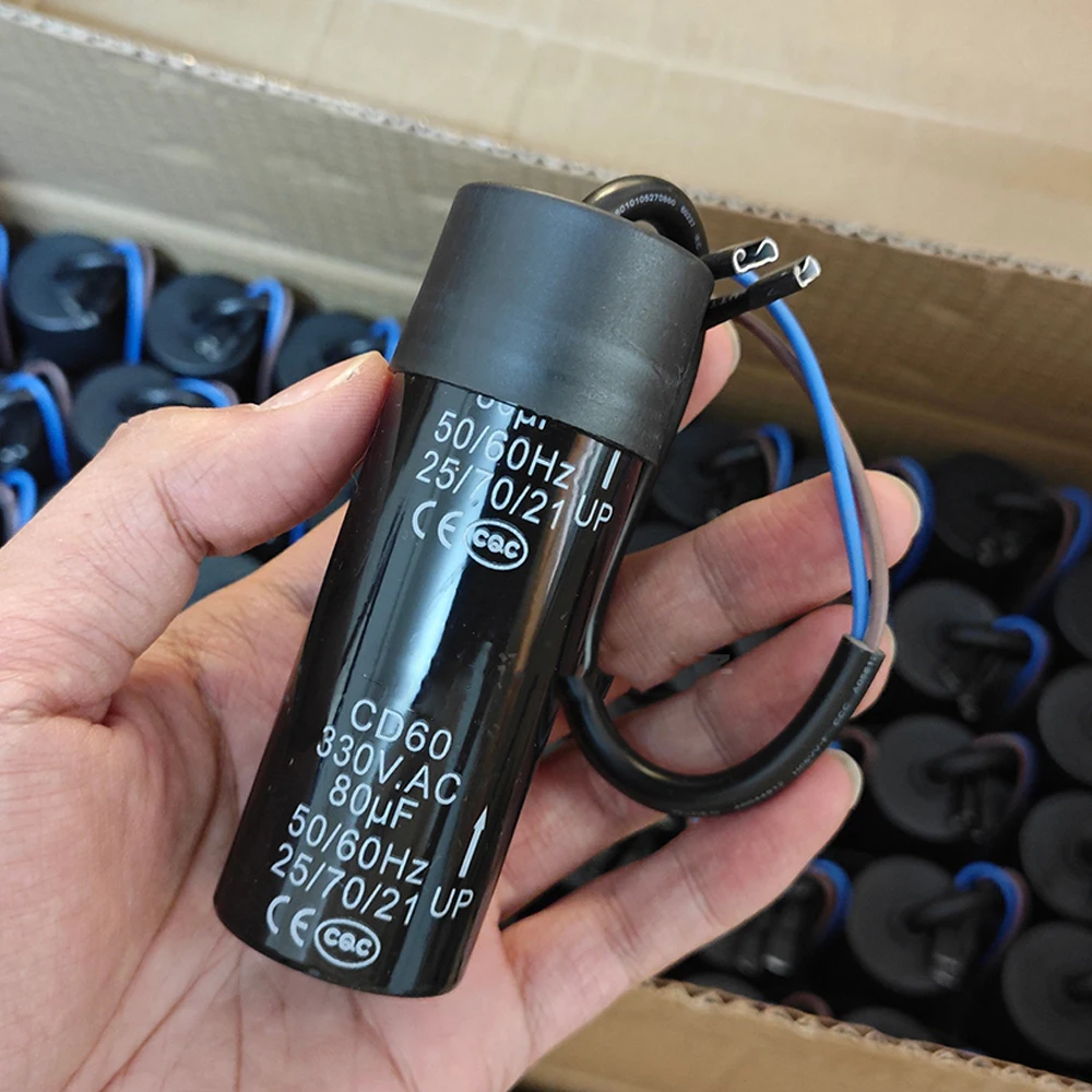 

Refrigerator Display Fresh Freezer Compressor 80uF Heavy Hammer Starter Capacitor Refrigerator Compressor Start Capacitor CD60