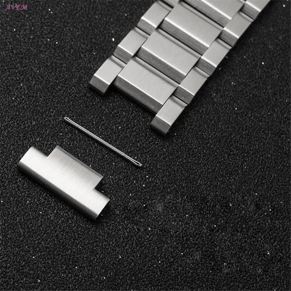 18/19/20/21/22/23/24/25mm Solid Stainless Steel Watch Band Metal Folding Buckle Strap Men Women Universal Bracelet Accessories