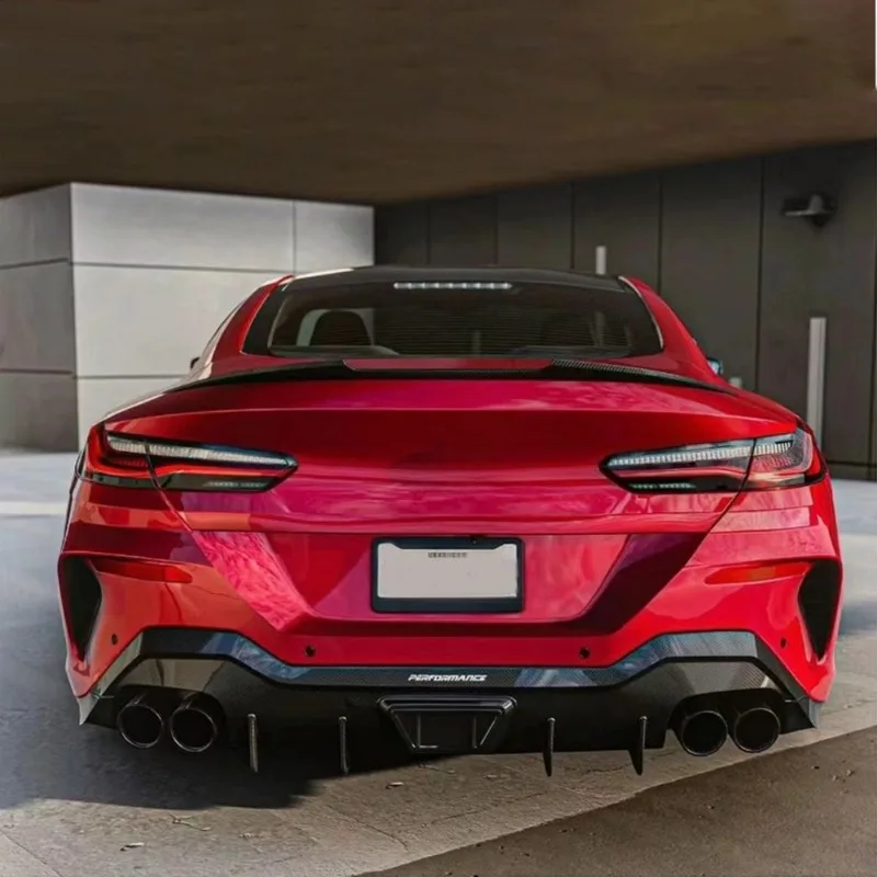 

For BMW 8 Series G14 G15 G16 Coupe Gran Coupe Aerodynamic Carbon Fiber Blade Trunk Spoiler Direct Fit Sporty Exterior Upgrade