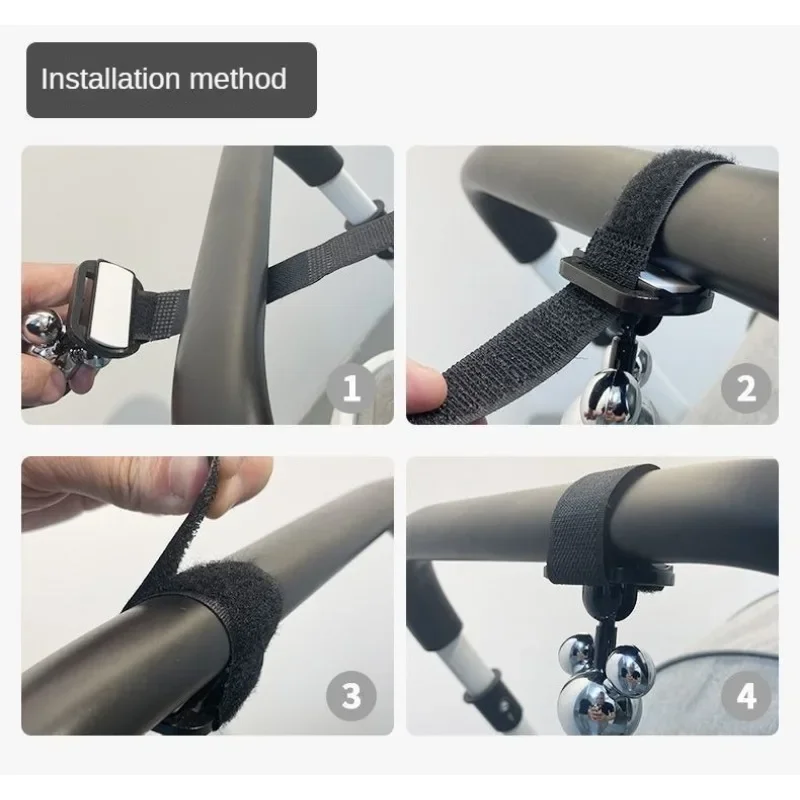 ديزني ميكي ماوس هوك الدراجة عربة طفل تخزين الكرتون قفازات عربة المنظم أنيمي حفاضات حقيبة شماعات لطيف السفر عربة السنانير #6