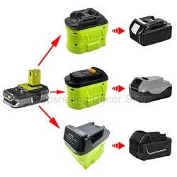Konwerter akumulator do baterii Ryobi 18V konwersji na Makita/Dewalt/Milwaukee 18V 20V hi-ion do użytku narzędzia akumulatorowe
