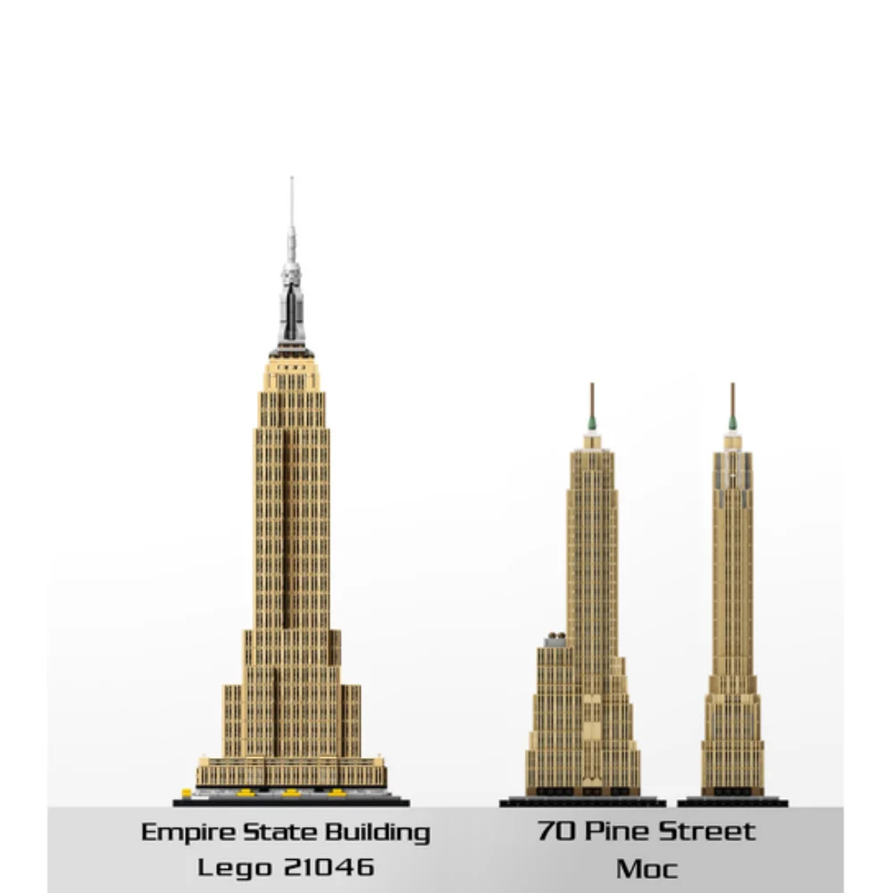 MOC-149818 742pcs 70 Pine Street 1:800 Scale Cities Service Buildingby SPBrix PDF instructions building block model toy for kids