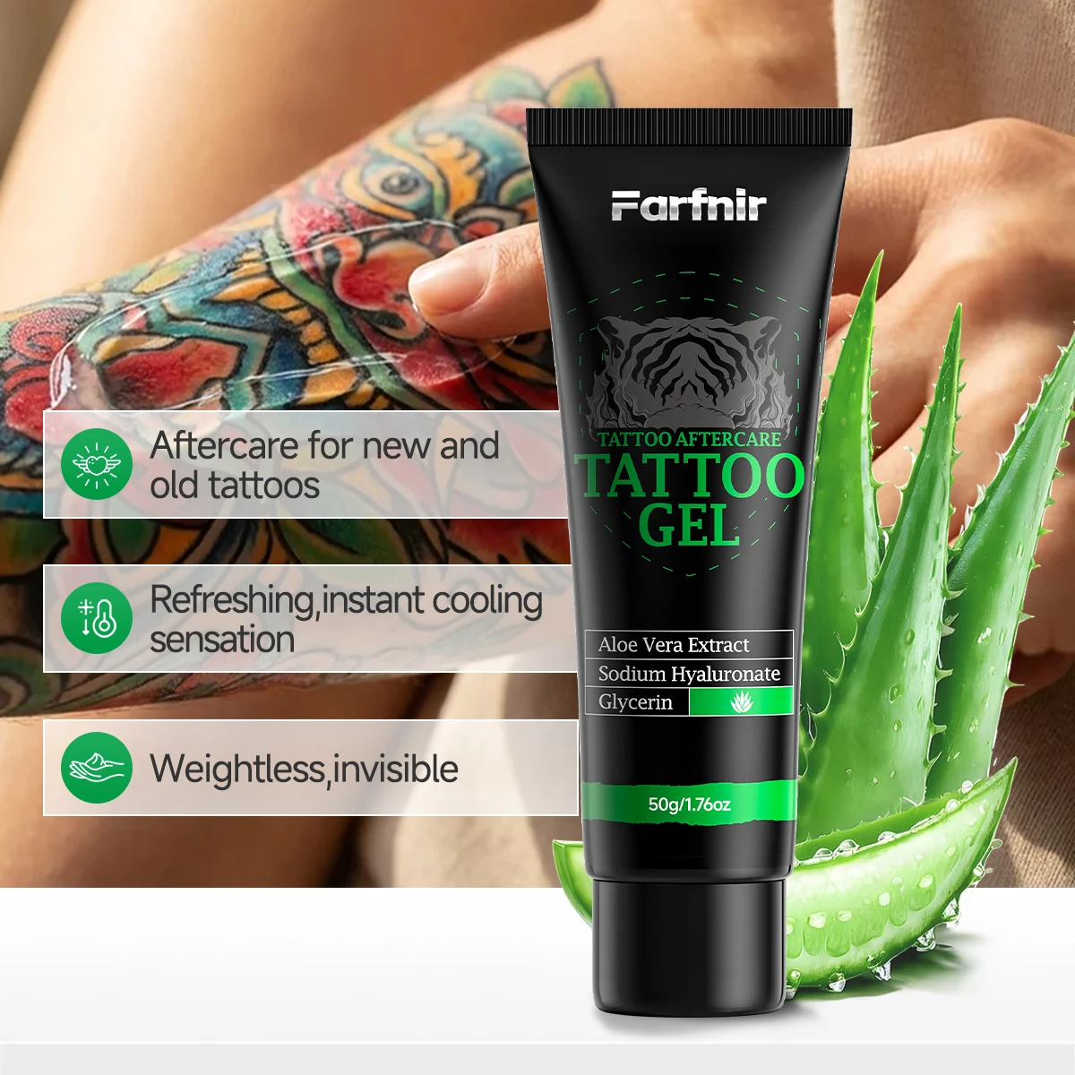 Tattoo Care Kit with Tattoo Gel Tattoo Balm and Tattoo Spray   Moisturizing Repair Skin Care for Fresh Tattoo 3 Piece Kit
