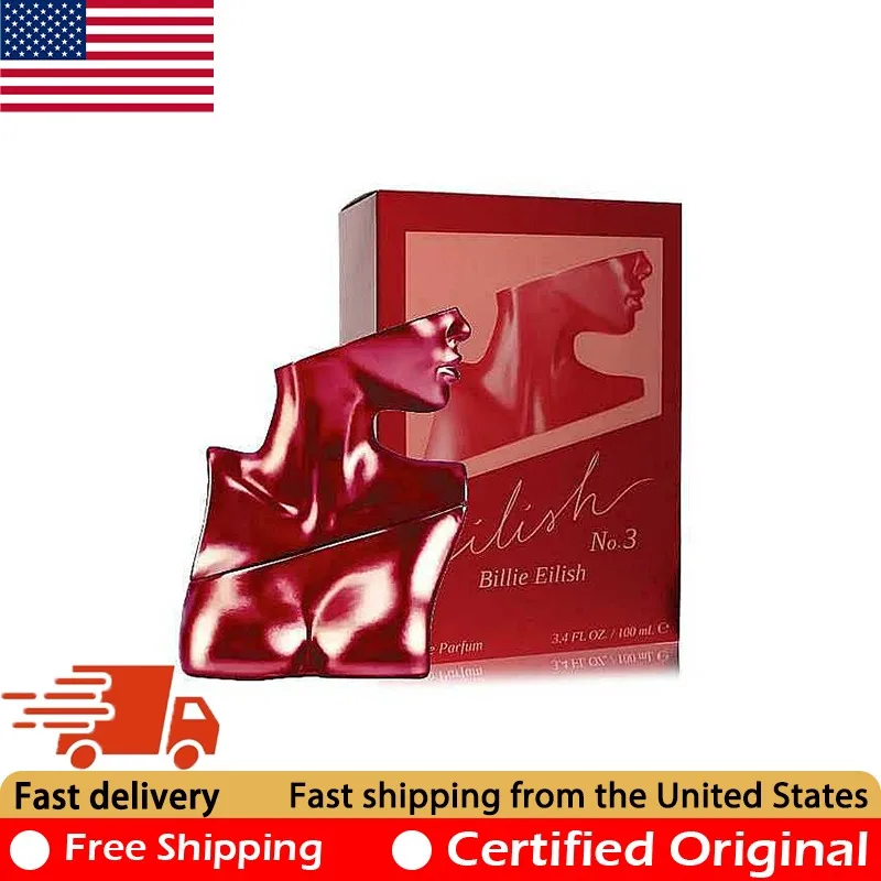 Billie Eilish No. 3 Eau de Parfum Spray 3.4 Oz Original Perfumes Natural Lasting Oriental Woody Pheromone Perfume Cologne 100 ML