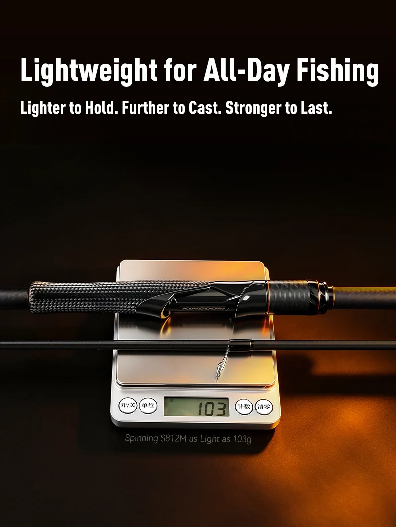 KingdomFishing Angelrute C2.26m/2.46m/2.59m/2.76m/2.74m/3.2m/3.6m M M+ MH Power Zweigriff FUJI A Weitwurf-Angelruten – Detail 5