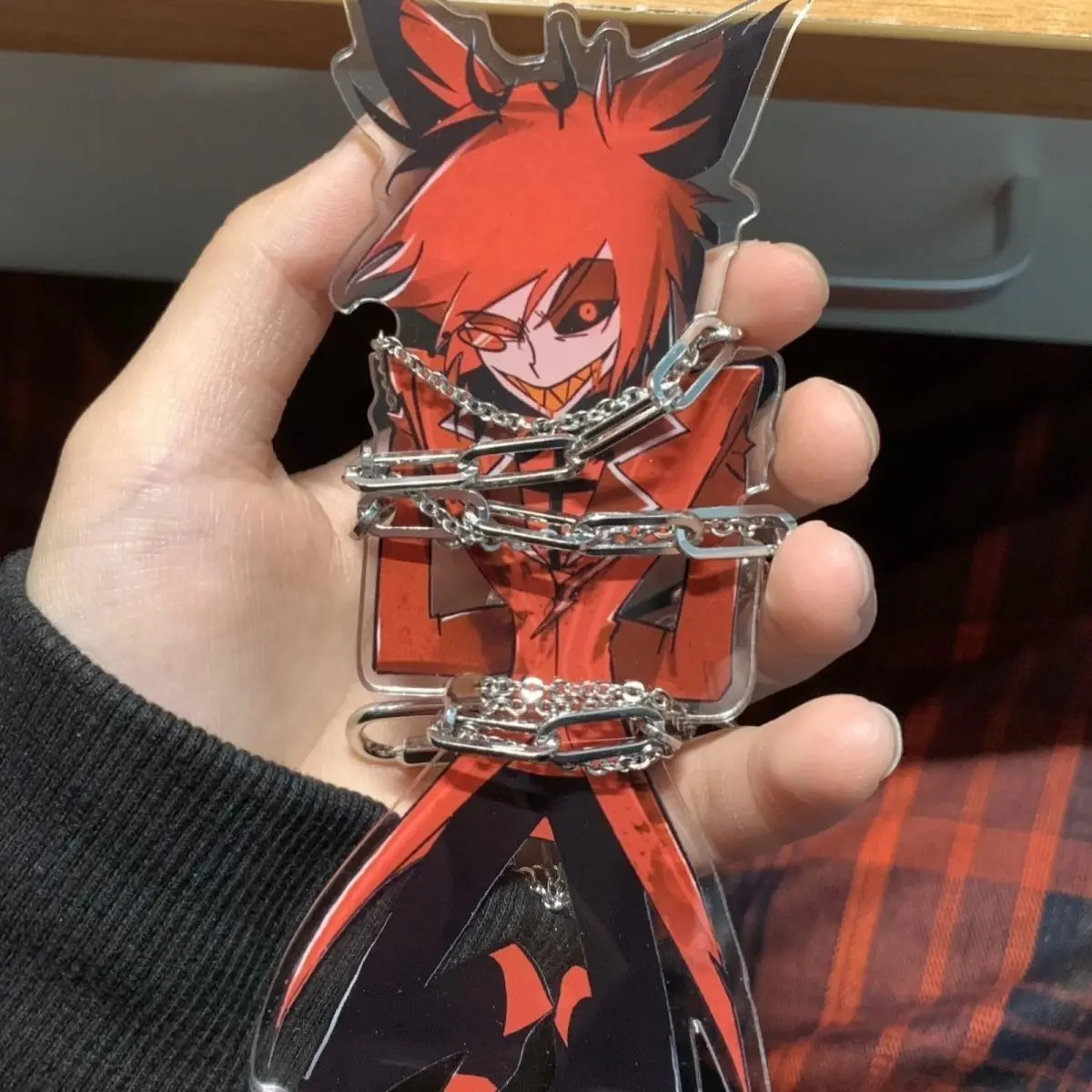 Hotel Alastor Inspired Alastor Acrylic Stand Anime Character Figure Desktop Ornament Collectible Gift for Cartoon Fans