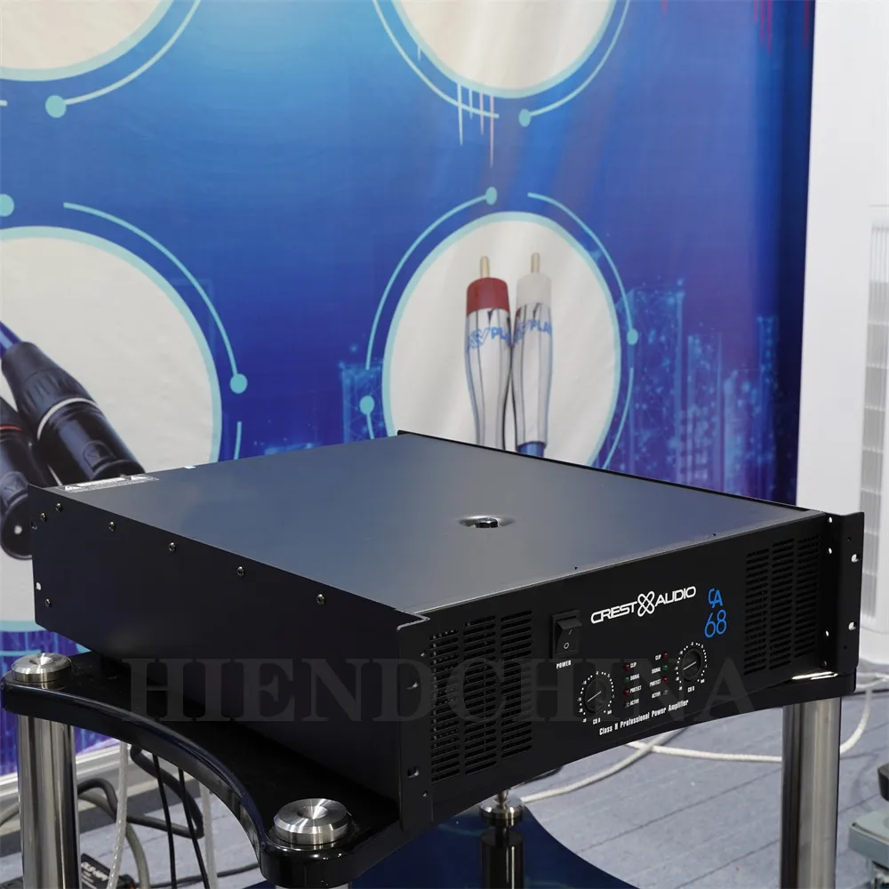 CA68 Professional Power Amp Pure Power Amplifier 2channels (3u) KTV/Stage/Home Entertainment KTV 8Ohm/2900w*2/4Ohm 5800W*2