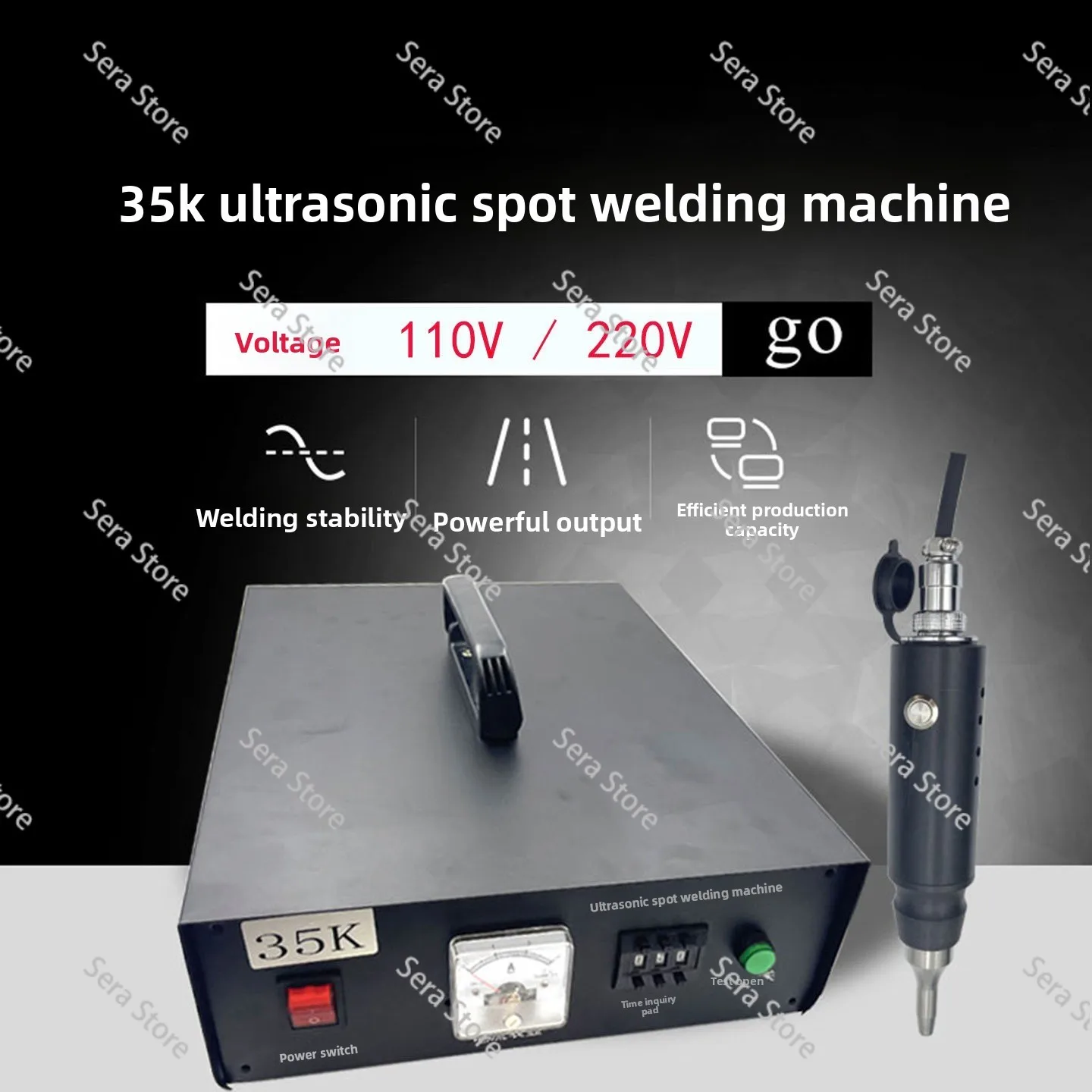 Handheld Ultrasonic Spot Welder 35K Plastic Welding Machine Automotive Interior Modification Clothing Positioning Machine