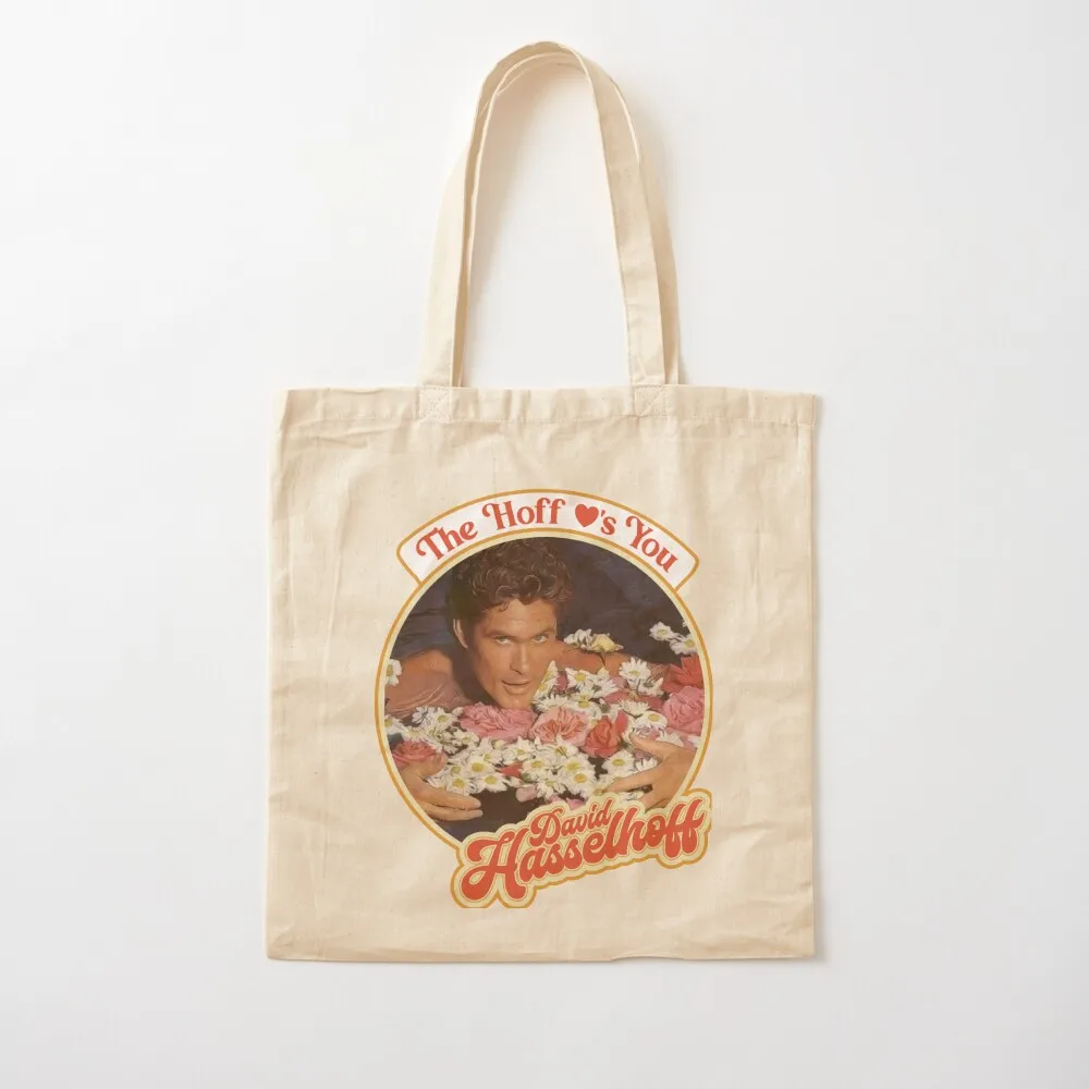 The Hoff Loves You Tote Bag large tote bag woman shopping bag canvas shopping Women's tote