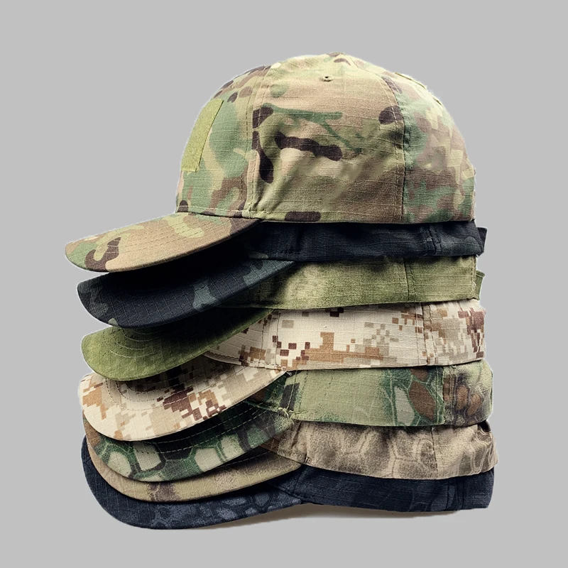 Fisherman\'s Hat Cap Camouflage  Baseball Caps for Men Women Snapback Sun Hats Male Outdoor Hiking Hunting Airsoft X039