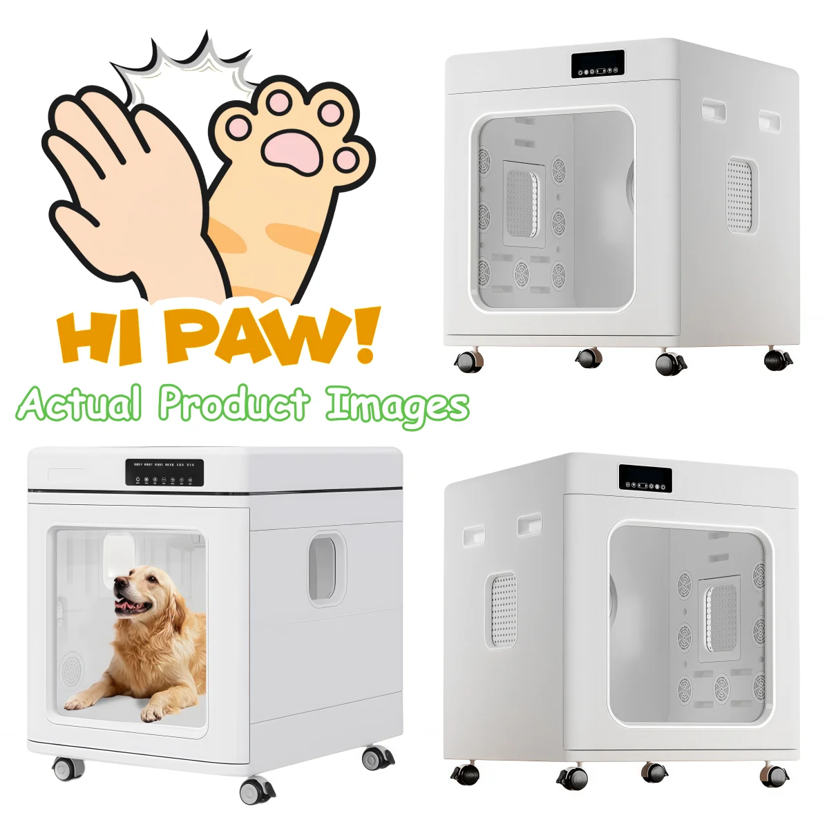 Professional Pet Grooming Dryer Box Large Dog Cat Salon Dryer Machine Eco-Friendly Bathroom Use Pet Hair Dryer Box For Dogs Cats