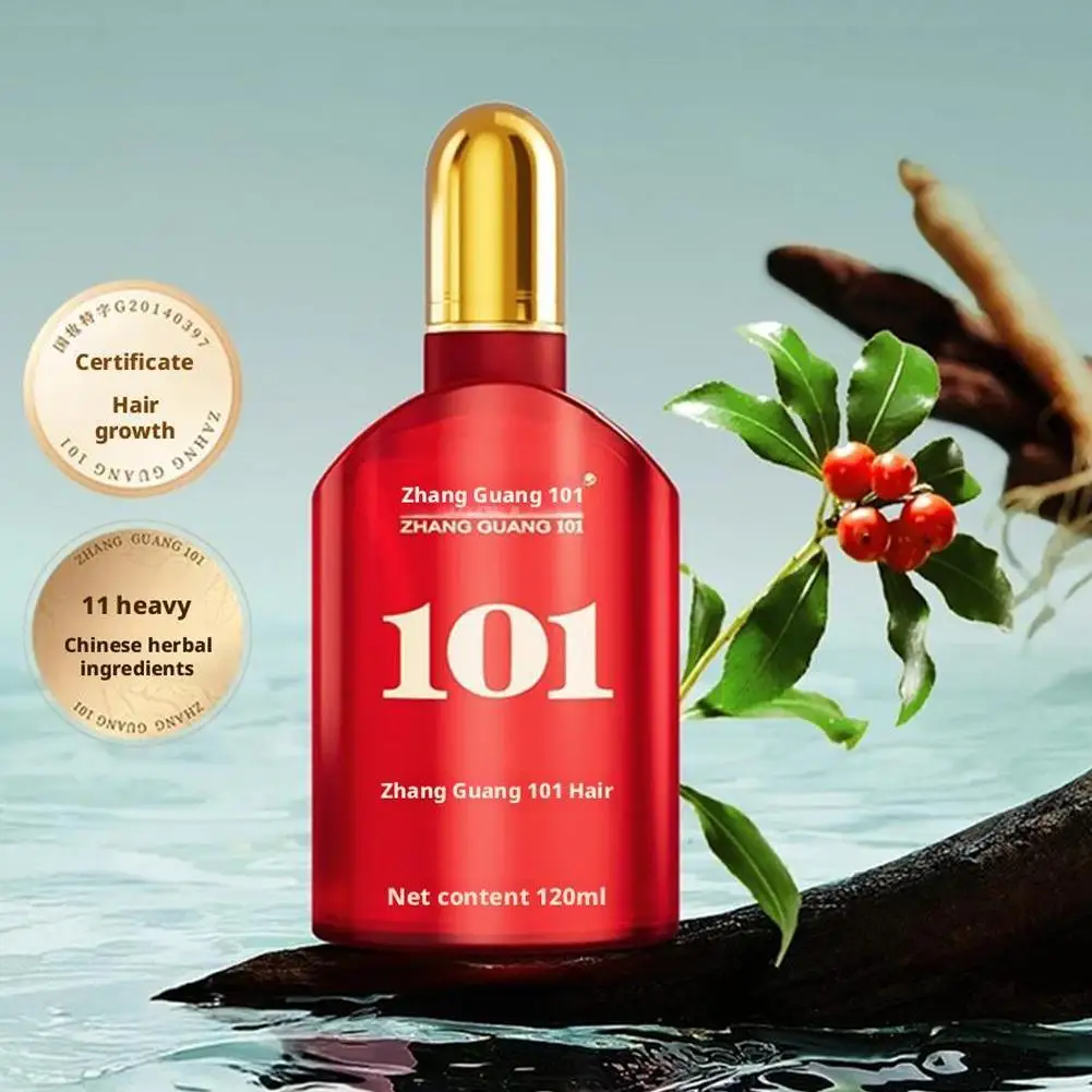 120ML Zhangguang 101 folículo capilar tónico nutritivo crecimiento pérdida producto cuidado cabello recuperar barba tónico para el cabello Str D5A5