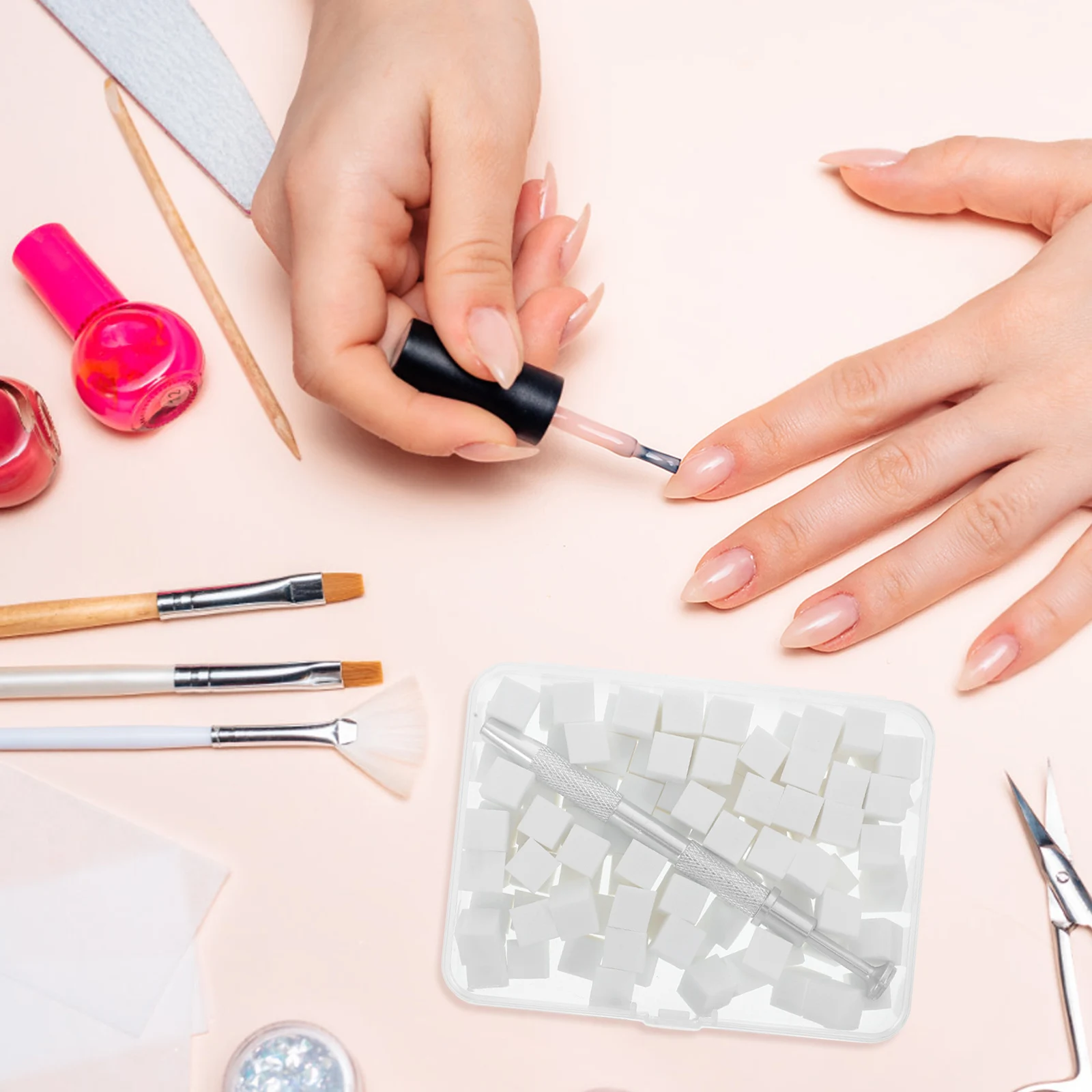

1 set Nail Supplies Set Professional Blush Gradient Sponge Gel Pen Manicure Tools Mini Replaceable Blocks Sponges For Nails