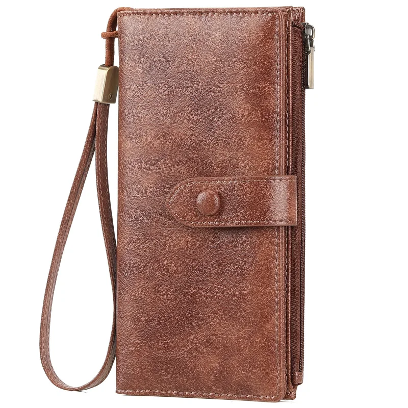 

Western RFID Blocking PU Leather Multifunction Women Wallet Large Capacity Card Holder Purse for Ladies