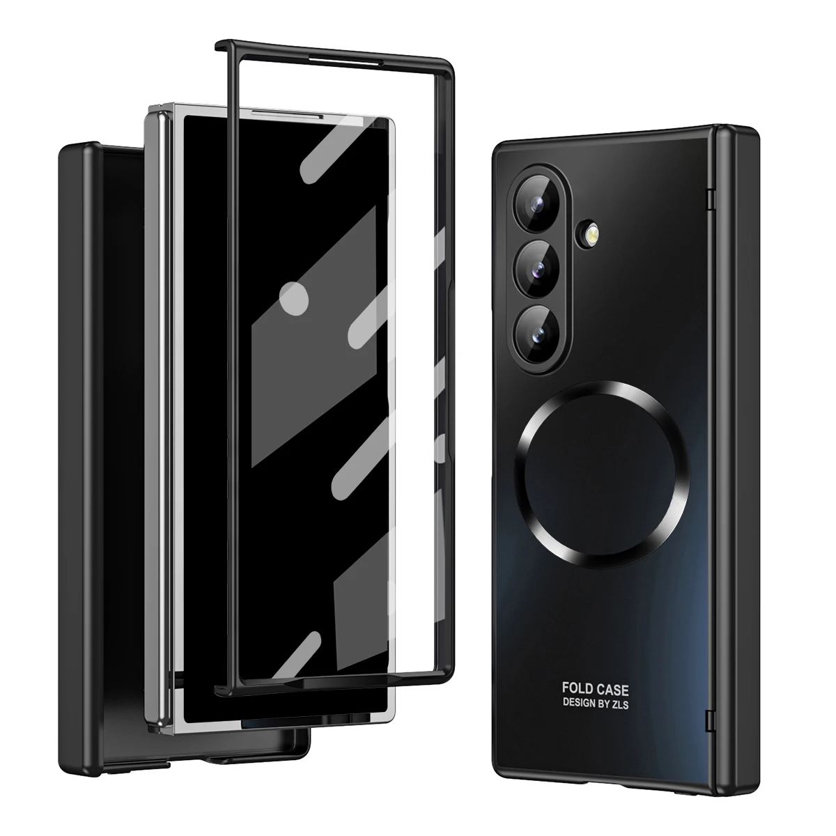 

Защитный магнитный чехол из стекла 360 «все включено» для Samsung Galaxy Z Fold 7 Fold 6 Fold 5, защитный чехол для объектива с беспроводной зарядкой