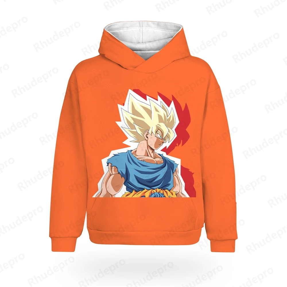 Sudadera con capucha de manga larga para hombre, ropa de Cosplay de Dragon Ball, Goku, Vegeta, Y2k, 2024