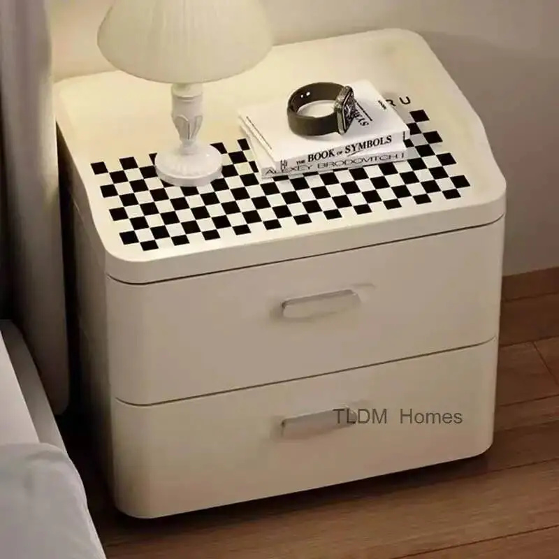 Bedside Vintage Simple Makeup De Kawaii Italian Drawers Nightstands Table Pretty Aesthetic Table Cute Modern Chevet Furniture