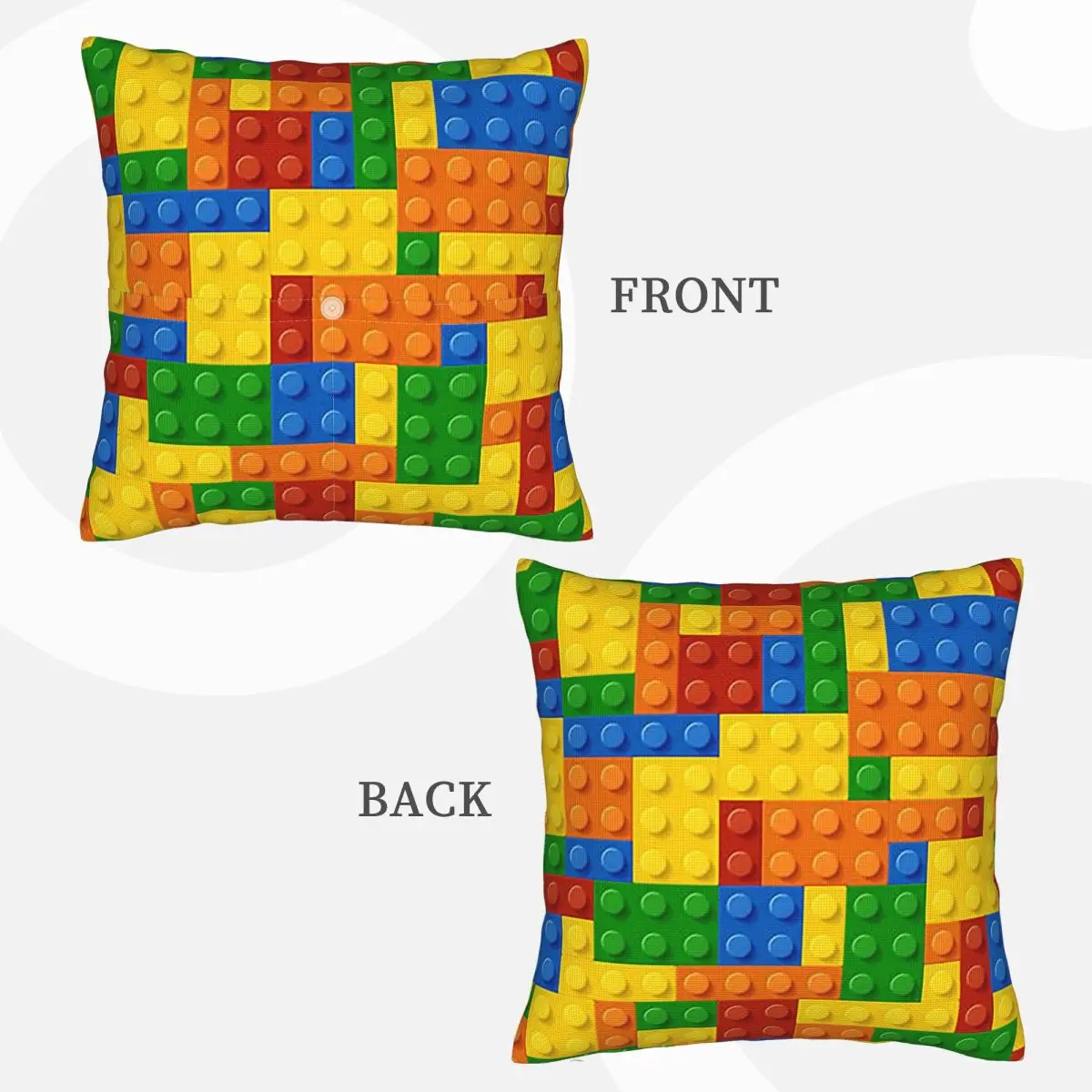 Building Blocks Construction Brick Square Linen Pillowcase Cushion Cover Polyester Decor Bed Home Comfort Throw Pillow