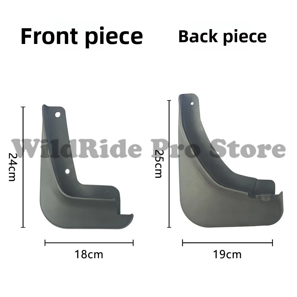 اللوحات الطينية الأمامية والخلفية لإطارات السيارات Hongqi H5 2018-2022، مادة مطاطية ناعمة، حماية سهلة التركيب #5