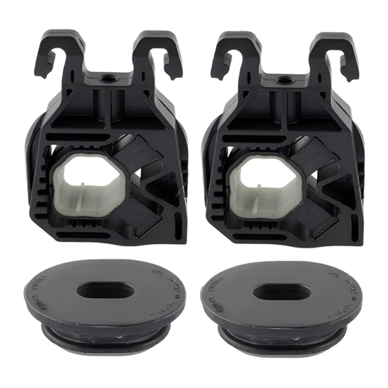 Radiator Upper Support Bracket and Mounting Grommet Set, 4 Piece Replacement 5Q0121367D 5Q0121367E 5Q0121367G for H9EE