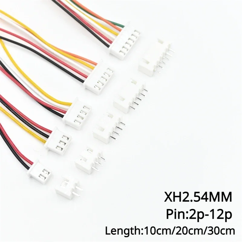 

10Sets SH1.0 JST1.25 ZH1.5 PH2.0 XH2.54 Connector Female+Male 2/3/4/5/6/7/8/9/10P Plug With Cable 10/20/30cm