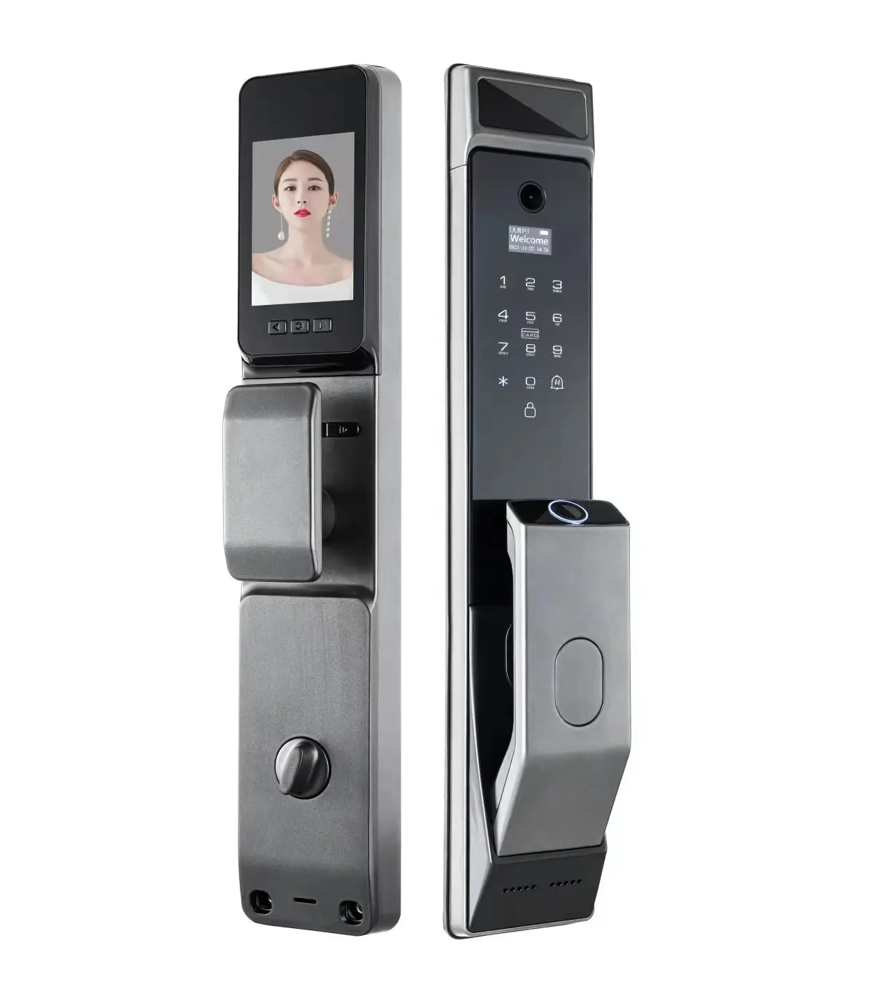 

Hot Sale Smart Password Fingerprint Wifi Smart Locks Tuya Camera Door Locks With Camera Digital Door Lock