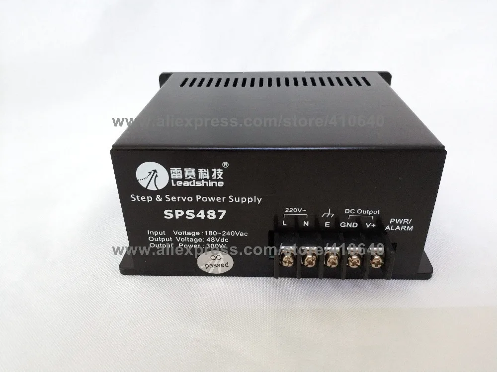 Fuente de alimentación con interruptor sin regulamiento Leadshine SPS487 ultracompacta 48 V CC/7 A con entrada de 180-250 VAC