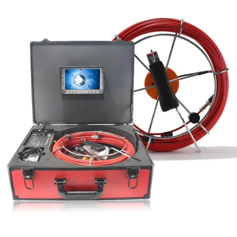 

Self-leveling Sewer 30Meters 5mm Cable Drain IP68 Waterproof Pipe Inspection With DVR