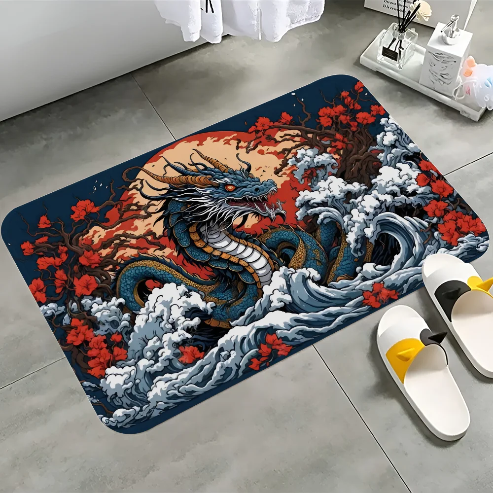 Japanese Dragon Printed Large Wall Tapestry Wall Hanging Decoration Household Decor Blanket