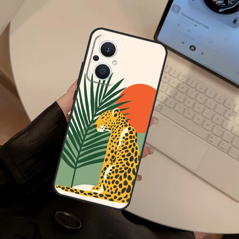 art jaguar aesthetic Case For OPPO Find X6 Pro X2 Neo X3 X5 Lite OPPO Reno 6 7 8 Lite 3 4 5 Z 2Z 8T Phone Cover