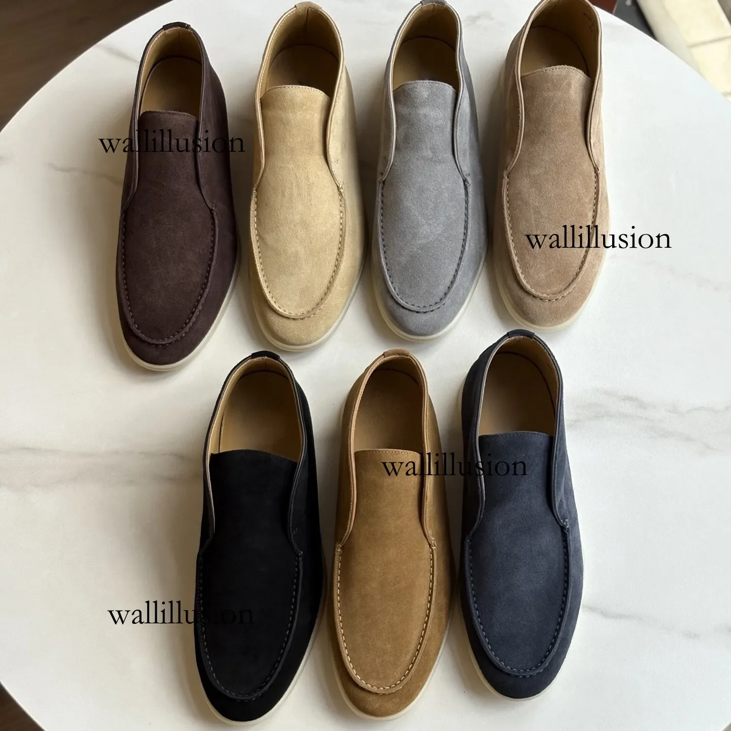 

Designer LP Men's Top HighTop SlipOn Loafers Genuine Leather And Lightweight Cowhide Vintage Old Money Style