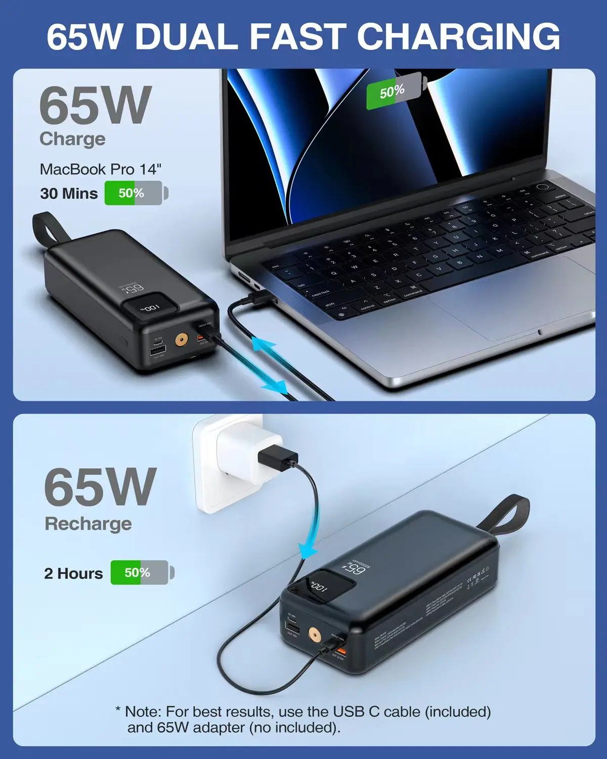 Portable Power Station power bank charging laptop cellphone 5v electronic device