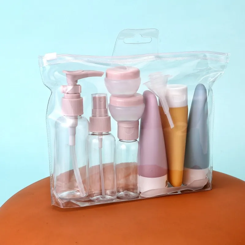 11pcs travel bottle sets, with storage bags, fine fog spray bottles, extrusion tubes image 4