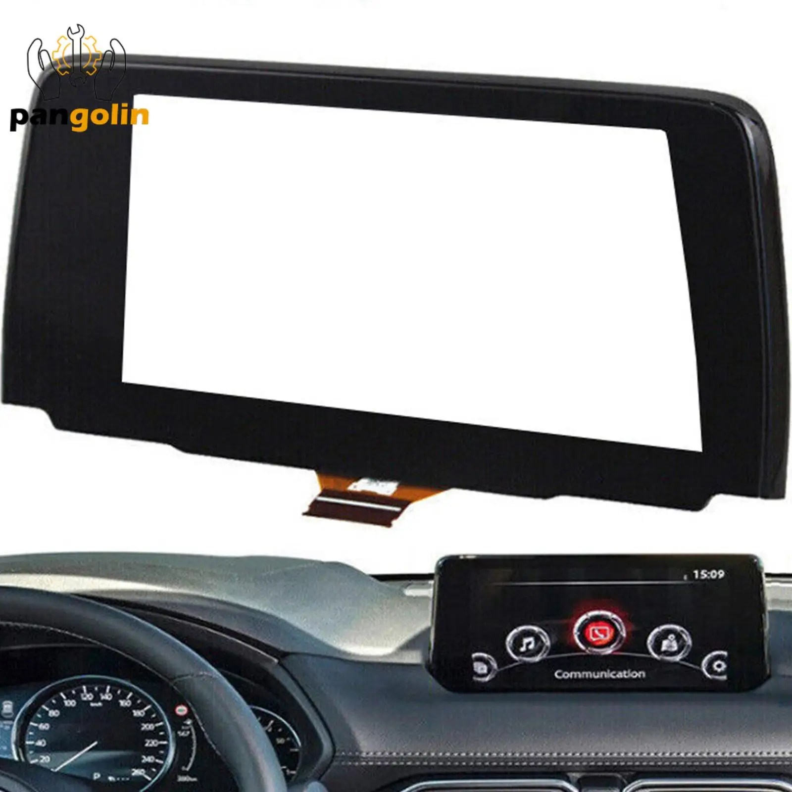 1pc 7Inch GPS Navigation Radio Display Touchscreen For 2017-2018 Mazda 3 B61A-61-1J0 BJS7669C0E BJS7669C0L BJS7669C0A BANF669C0D