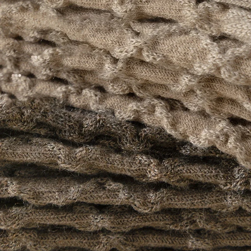 1 par Otoño Invierno mujer mezcla de lana hasta la rodilla calcetines gruesos cálidos suaves cómodos moda femenina Casual calcetines largos de tubo