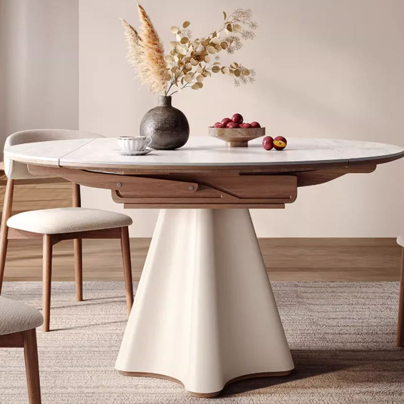 الحديثة الشمال طاولة طعام اليابانية للتمديد حديقة طاولة طعام قابلة للطي غرفة المعيشة متعددة الوظائف Comedor أثاث المنزل #3