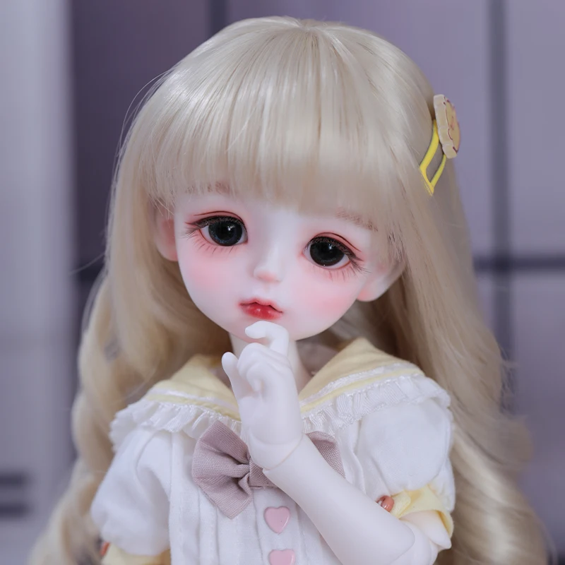 

New 26cm full premium resin set of BJD authentic donuts 1/6 SD doll optional clothes wig shoes Cute baby spot makeup