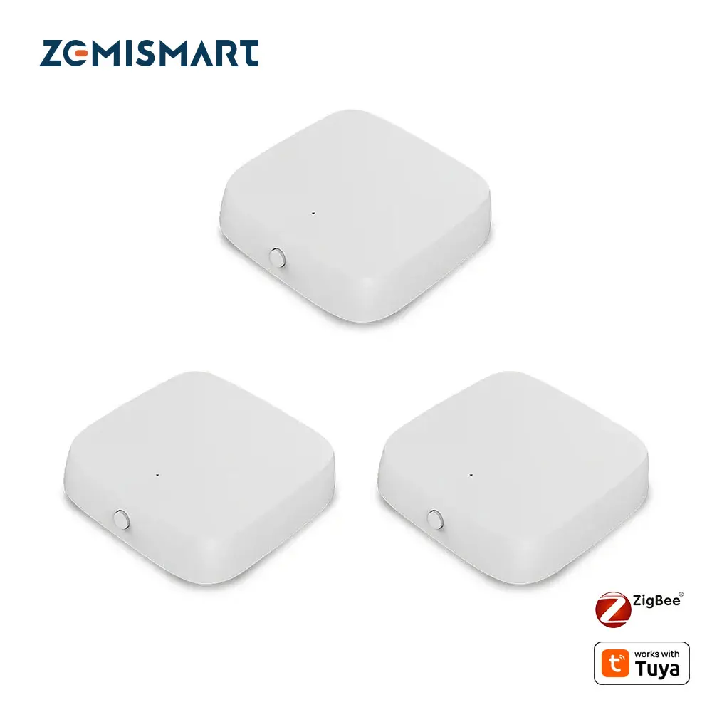 Zemismart Zigbee temperatuur- en vochtigheidssensor Slimme detector Real-time monitoring Werk met Tuya Smart LIfe-app