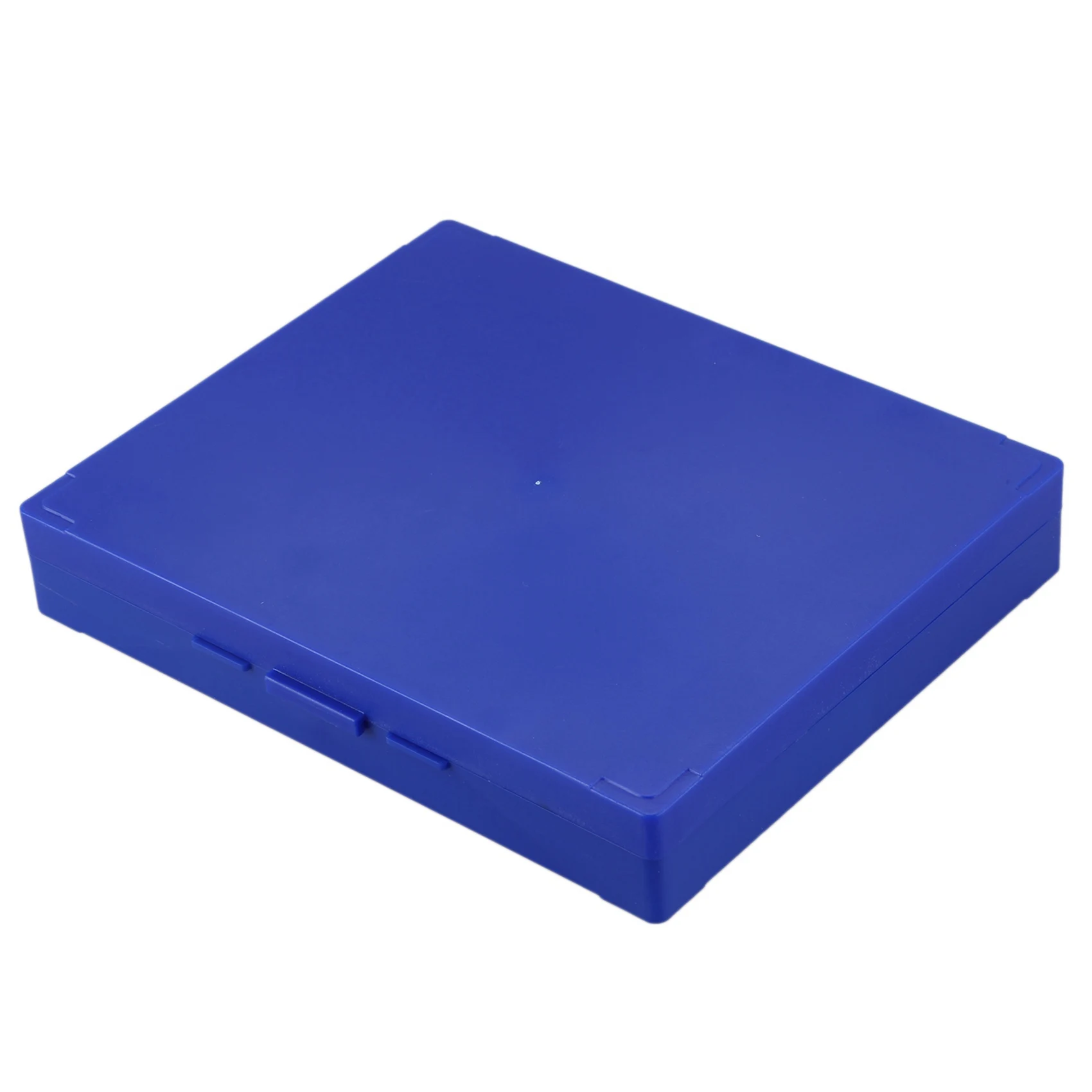 MOPHE-5X Caja de microscopio de diapositiva de microslide rectangular de plástico azul real con capacidad para 100