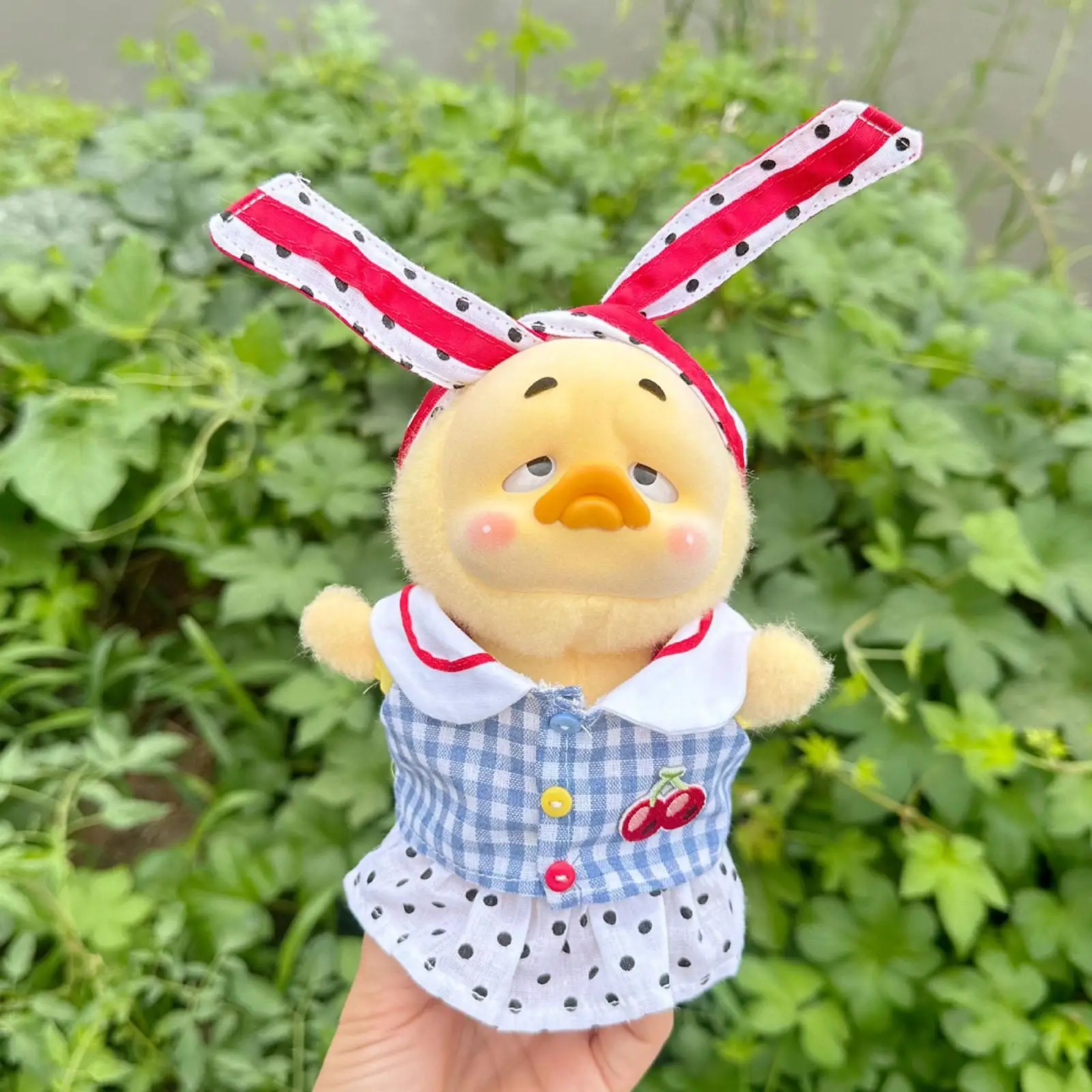 

Кукольные топы, подтяжки, юбка, мягкая с аксессуарами для волос, длина 15 см