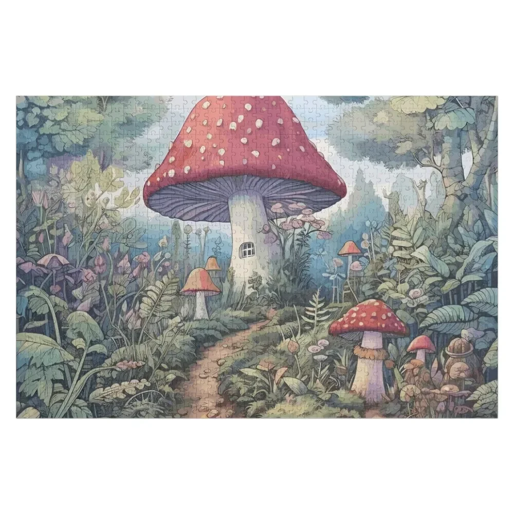 

Magical Mushroom Path - Cottagecore Nature Jigsaw Puzzle Customized Kids Gift Scale Motors Iq Puzzle