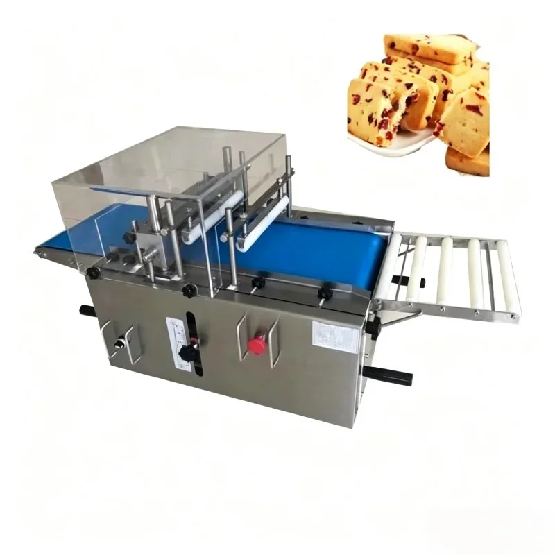 Custom Automatic High Precision Biscuit Slicer Frozen Cookie Cutting Machine For Dessert Bakery