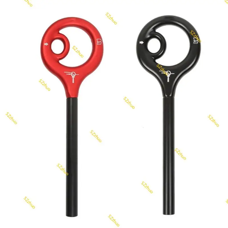 

9 Rescuing Figure, Descender Climbing Gear Downhill Equipment Easy Operations Aluminum Alloy Rigging Plate for Climbing