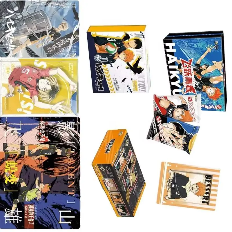 Haikyuu Cards Leap to Youth Shoyo Hinata Tobio Kageyama Daichi Sawamura PR Anime Character Collection Cards Toys Kids Gifts